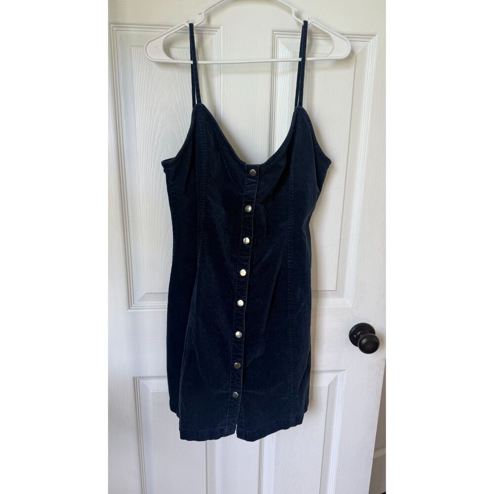 Navy Corduroy Dress- Newbury Kustom